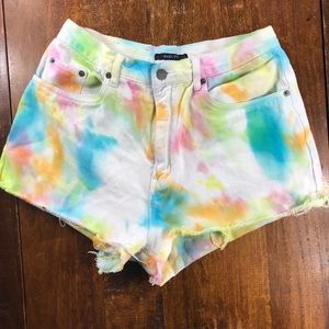 Vintage tie dye shorts